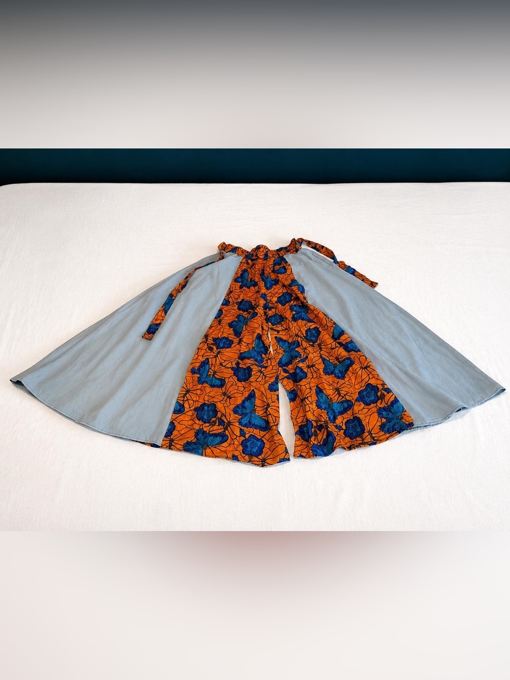 African Heart Butterfly Palazzo Pants | Free Size | Extremely Wide Leg |